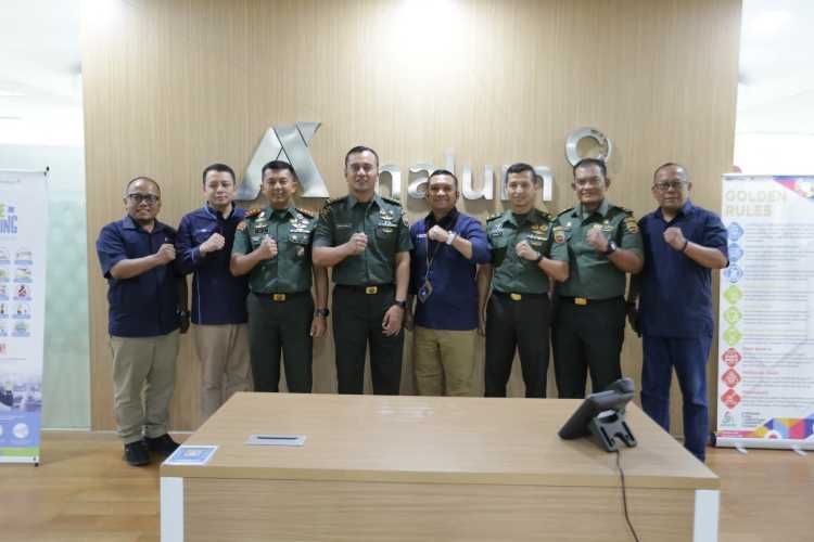 Dandim 0208/Asahan Bersama Waaspers Laksanakan Kunjungan Kerja ke PT Inalum