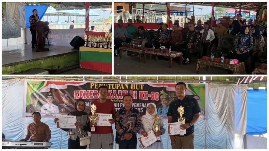 Desa  Pulau Palas Gelar Acara  Penutupan HUT RI ke-80 dengan Semangat Kebersamaan