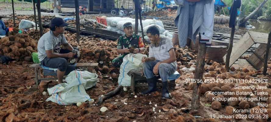 Babinsa Kembali Berikan Motivasi Pelaku Usaha Perkebunan