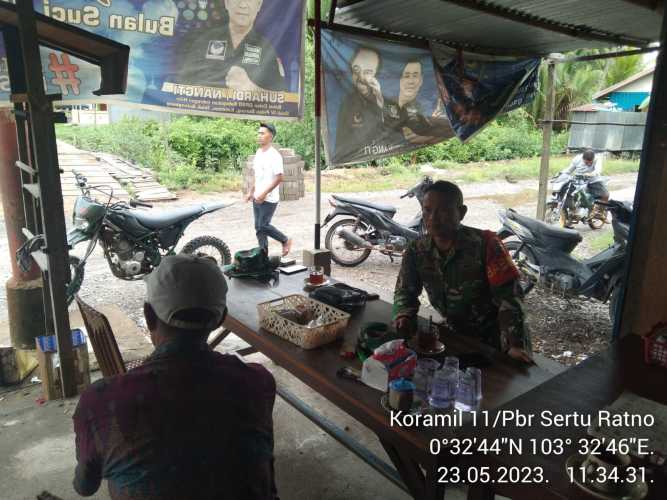 Babinsa Tanya Jawab Seputar Kegiatan Sosial Koramil