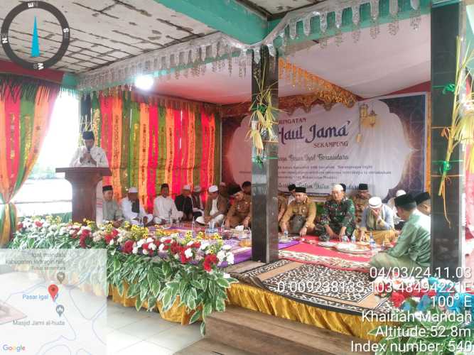 Danramil Mandah Bersama Pj.Bupati Hadiri Haul Jamak Jelang Ramadhan