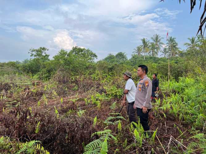 Polsek Mandah Koordinasi Bersama Masyarakat Desa Bente Dukung Program Swasembada Ketahanan Pangan