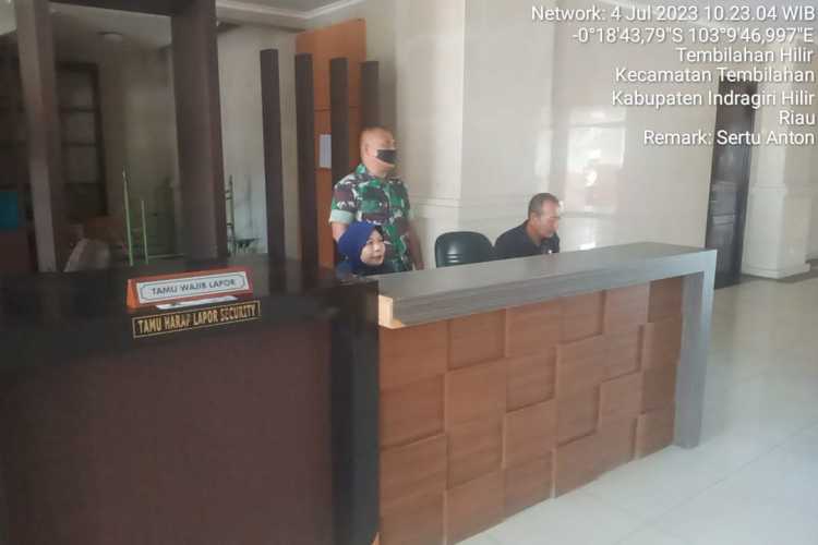 Sertu Anton Cek Keamanan Security Kantor DPRD Kab. Inhil