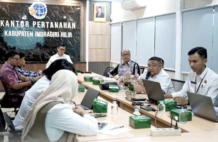 Kantah Inhil Gelar Rapat Koordinasi Percepat Pembaruan Peta Zona Nilai Tanah Kabupaten Indragiri Hilir