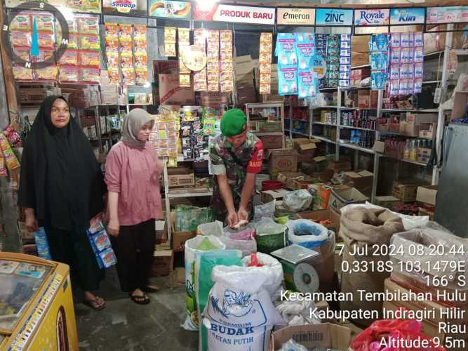 Serda Ronal Manalu Lakukan Monitoring Pasar Lakukan Implementasikan Nilai Pancasila