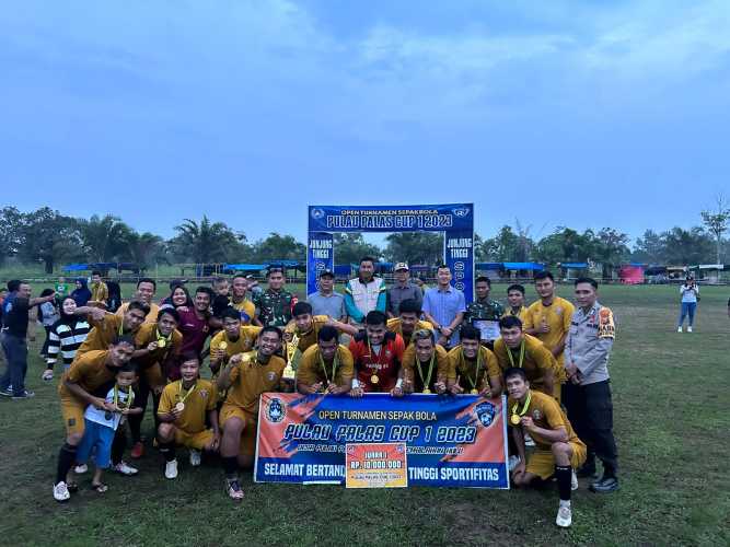 Final dan Penutupan Turnamen Cup 1 Desa Pulau Palas dengan Prestasi Gemilang