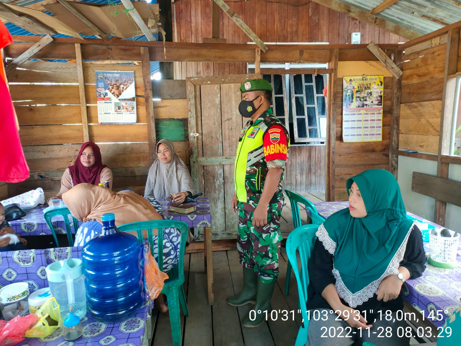 Serda Candra Bastian Sosialisasi Protokes kepada Ibu Ibu