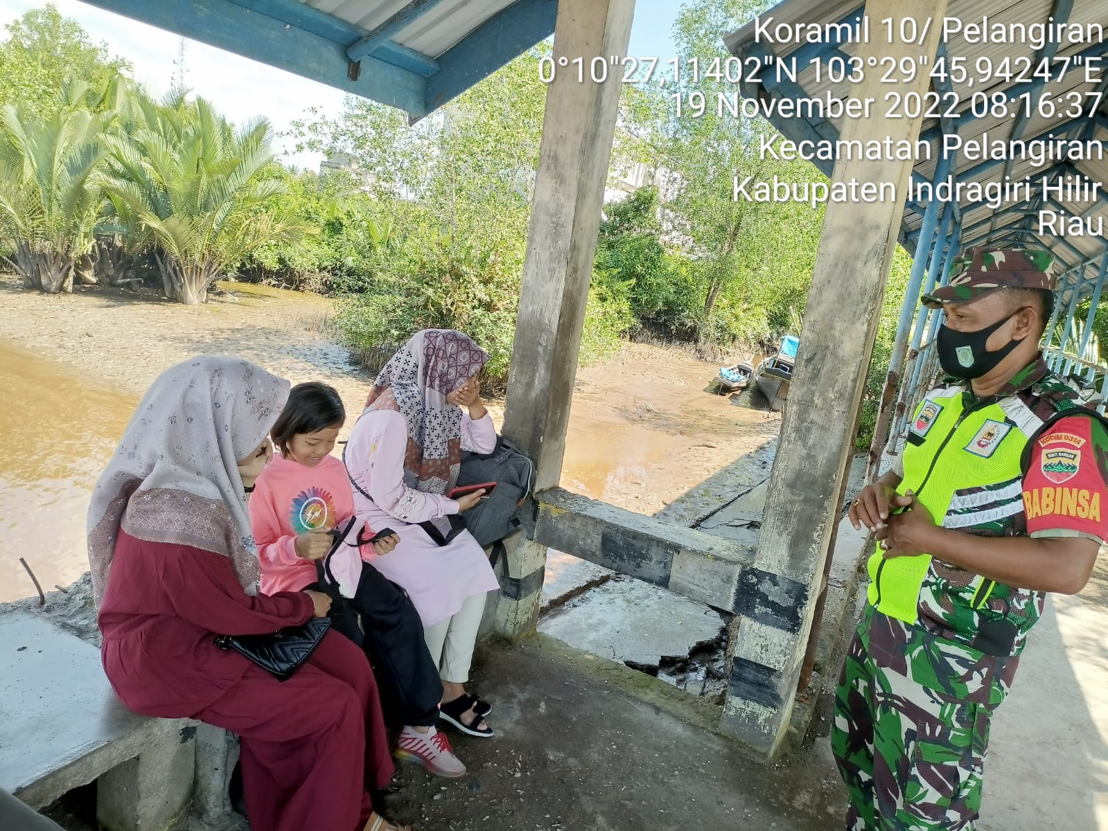 Serka Sugianto Tinjau Protokes  di Pelabuhan Pelangiran