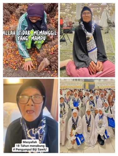Perjuangan 18 Tahun Nenek Yayah, Tukang Pemetik Sawit yang Akhirnya Tunaikan Umroh dengan Paket VIP