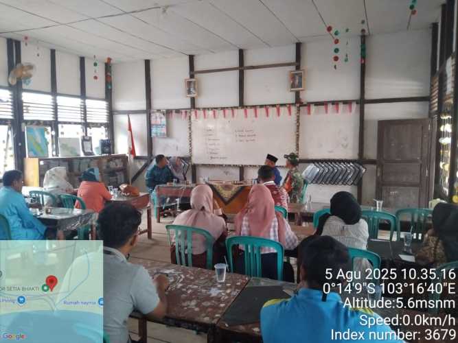 Babinsa Sertu Januar Effendi Koordinasikan Persiapan Lomba HUT RI ke-80 dengan Pihak Sekolah