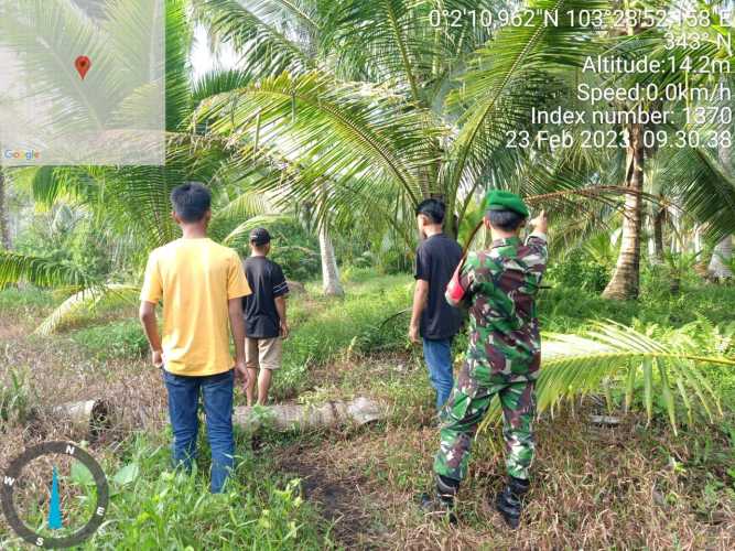 Babinsa Bermufakat Penanganan Karhutlah