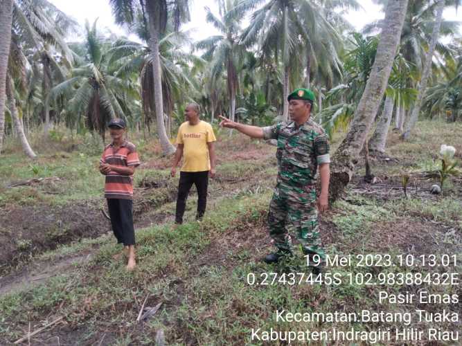 Babinsa Menekankan Perlunya Jaga  Stabilitas Bebas karhutlah