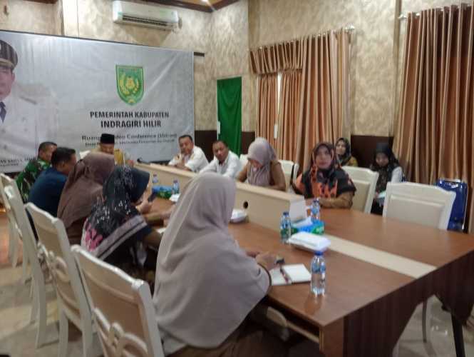 Serma Nuryadi Hadir Rakor TPID Kabupaten Indragiri Hilir Bahas Langkah Pengendalian Inflasi Tahun 2025