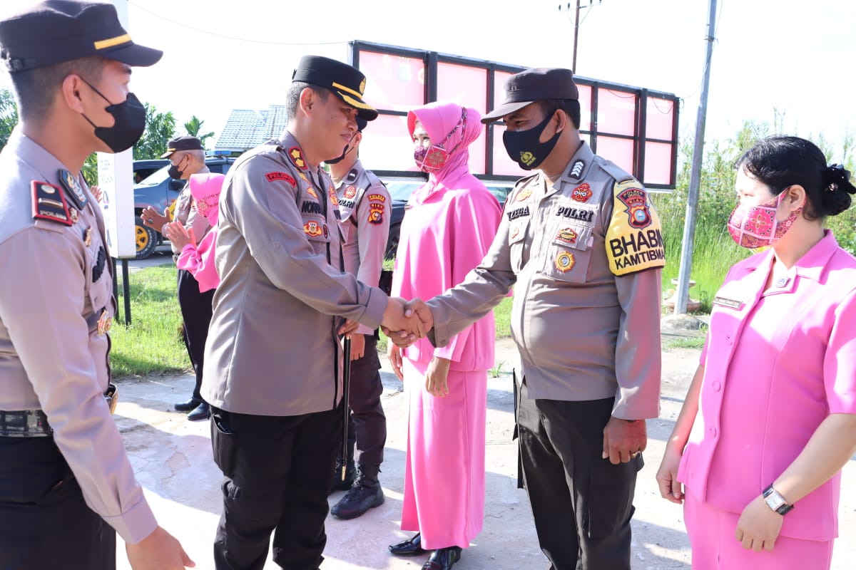 Setelah Mengunjungi Batang Tuaka,AKBP Norhayat,SIK Bertolak Ke Mapolsek Tembilahan