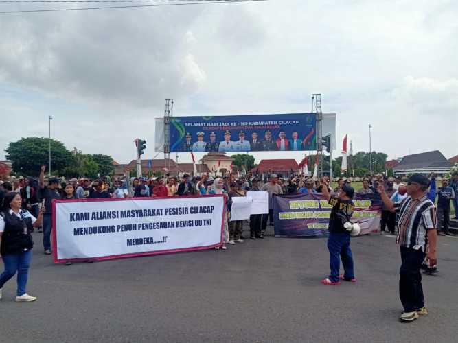 Aliansi Masyarakat Pesisir Cilacap Mendukung Penuh Revisi Undang Undang TNI