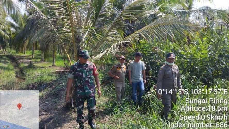 Waspadai Anomali Cuaca Panas, Babinsa Terus Lakukan Pengamatan Karhutlah