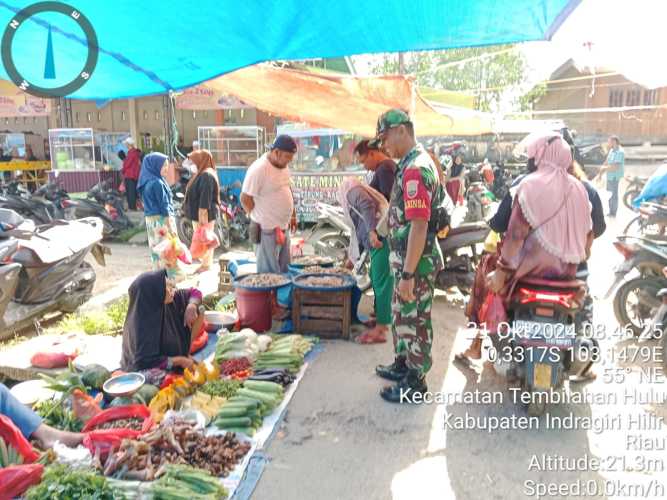 Serda Ronal Manalu Terus Menjaga Kamtibmas di Lingkungan Pasar