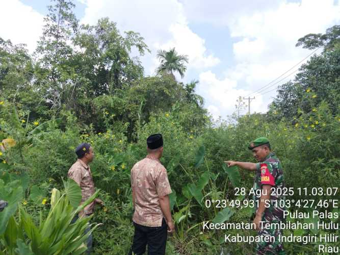 Babinsa Pulau Burung Gencar Edukasi Warga tentang Bahaya Kebakaran Hutan dan Lahan