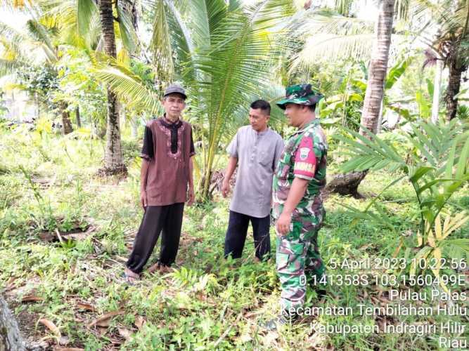 Sertu Suherman Pastikan Desa Binaan Bebas dari Bahaya Kebakaran Lahan