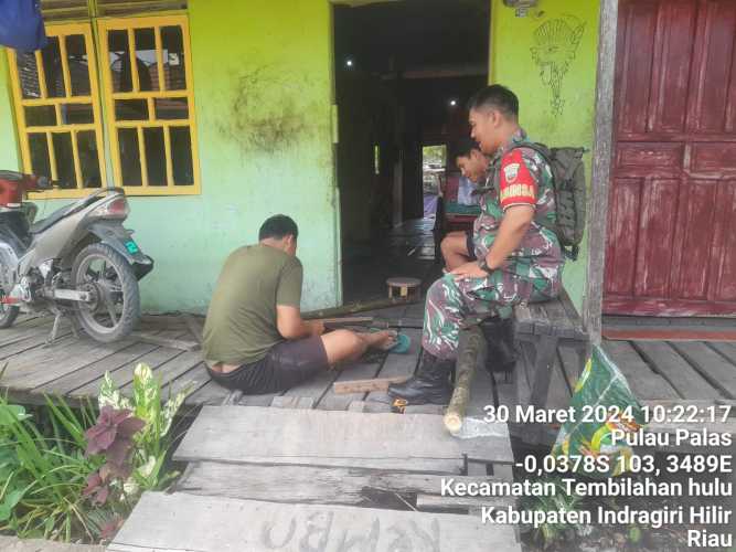 Selama Ramadhan, Babinsa Sungai Intan Lakukan Kontrol Sosial dan Kamtibmas