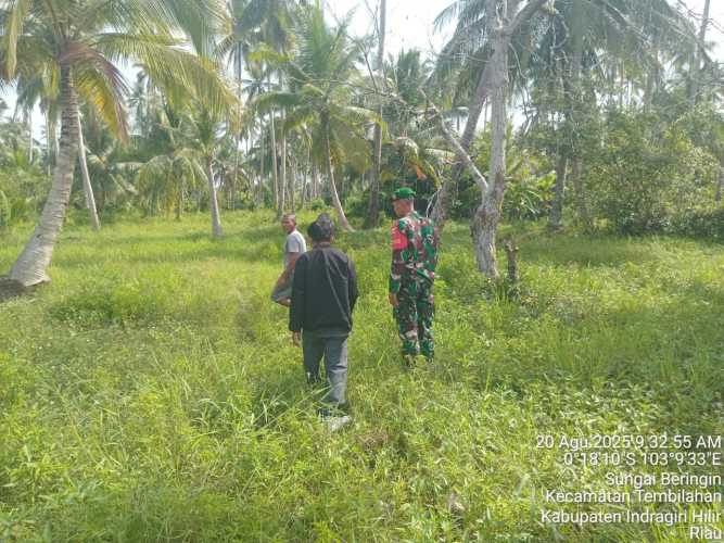 Sertu Deni Sutrisno Gencar Monitoring Hot Spot di Wilayah Sungai Beringin