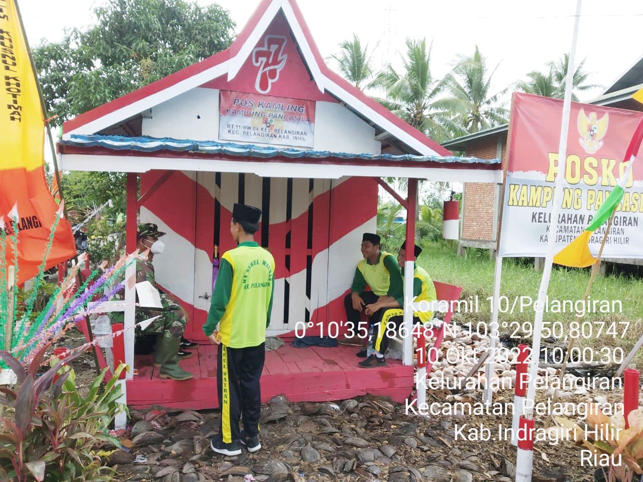 Serda Erik Arianto Sibarani Babinsa Koramil 10/Pelangiran Berikan Pengetahuan Wasbang