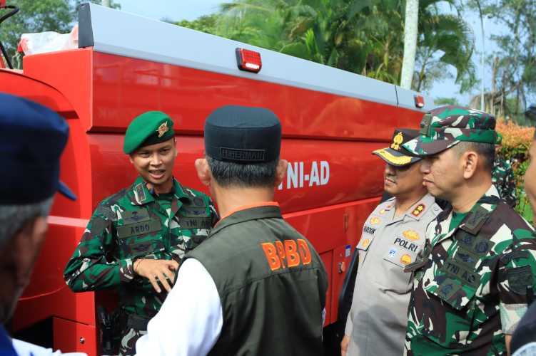 Garda Terdepan Rawa, Yonif TP 953/Harimau Rawa Siap Tempur Padamkan Karhutla Inhil