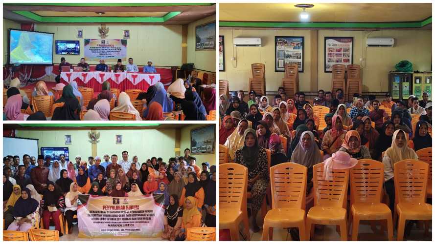 Pemdes Sungai Intan dan LBHK Markfen Justice Gelar Penyuluhan Hukum Gratis untuk Masyarakat Miskin