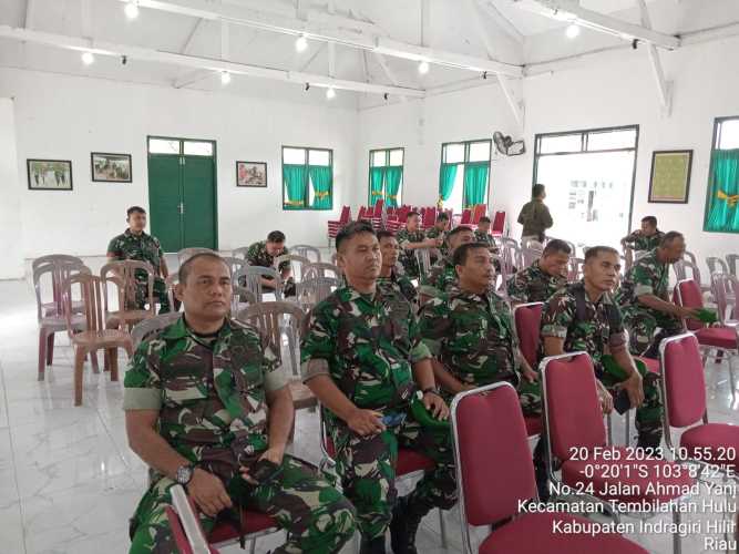 Seluruh Anggota Koramil 01/Tembilahan  Ikuti pengecekan NPWP