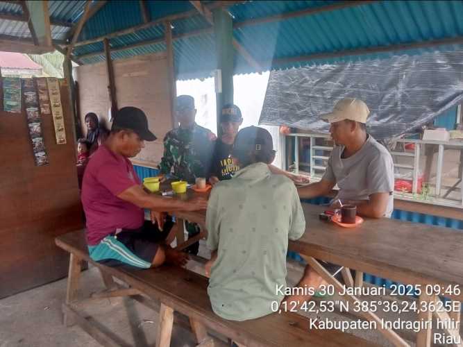 Babinsa Pulau Burung Sosialisasi Penerimaan Komcad TNI