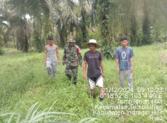 Serka Nuryadi Inpeksi Karhutlah di Wilayah Tembilahan Hilir