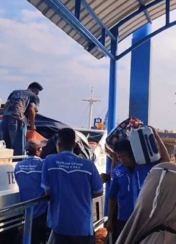 Terminal Penumpang Pelindo Regional 1 Tembilahan Layani Kedatangan Speedboat dari Batam dengan Aman dan Lancar
