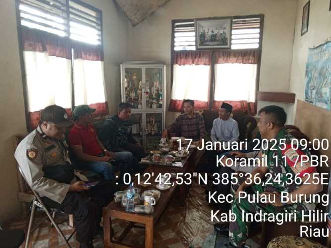 Babinsa Pulau Burung Kumpulkan Data Sosial, Perkuat Kemampuan Teritorial