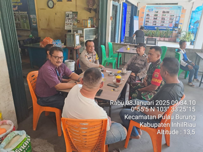 Membangun Keamanan Bersama Sinergi Koramil 11/PBR, Polsek Pulau Burung, dan Masyarakat Teluk Nibung