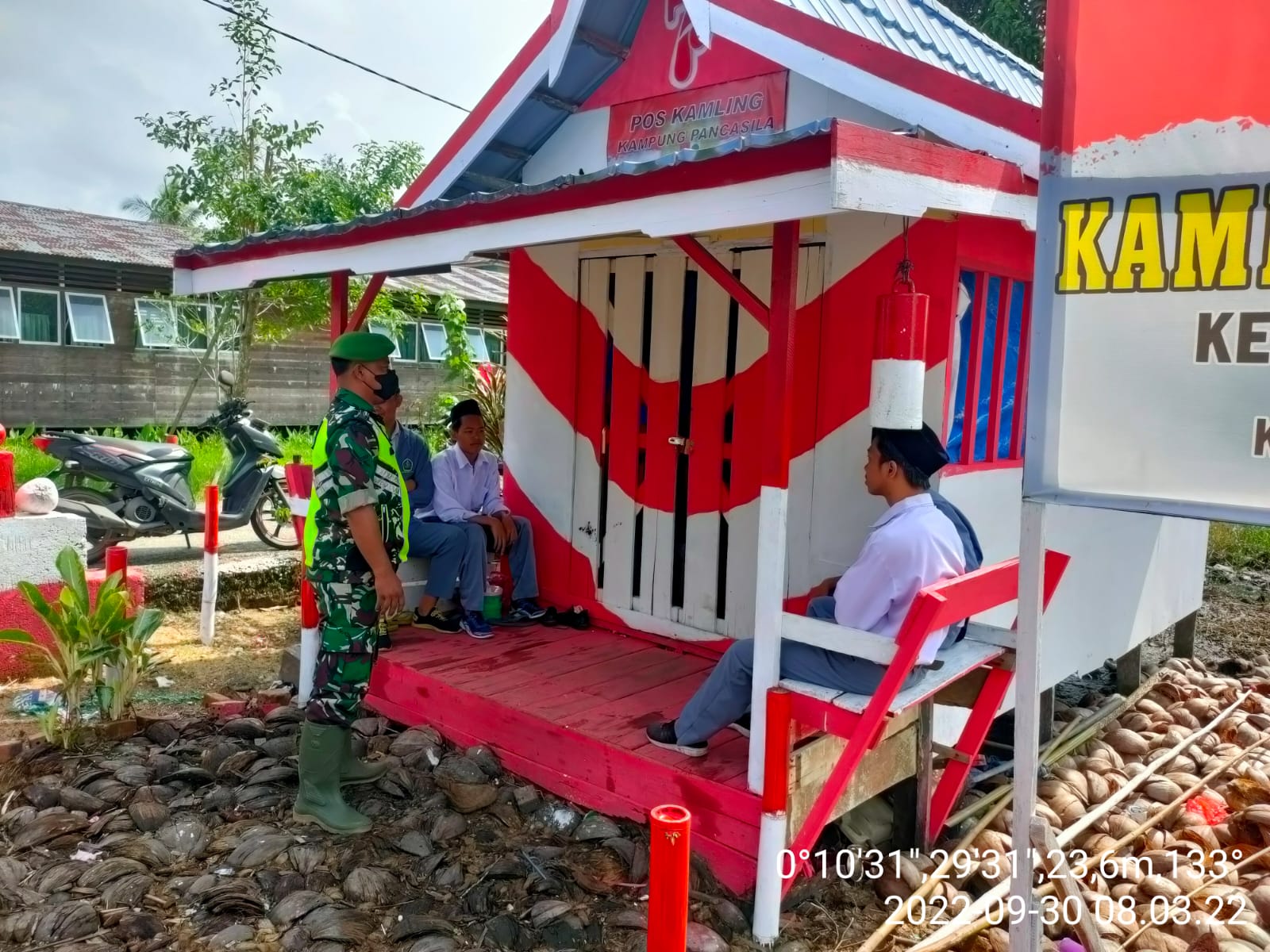 Serda Candra Bastian Babinsa Koramil 10/Pelangiran Menanamkan Jiwa Pancasila