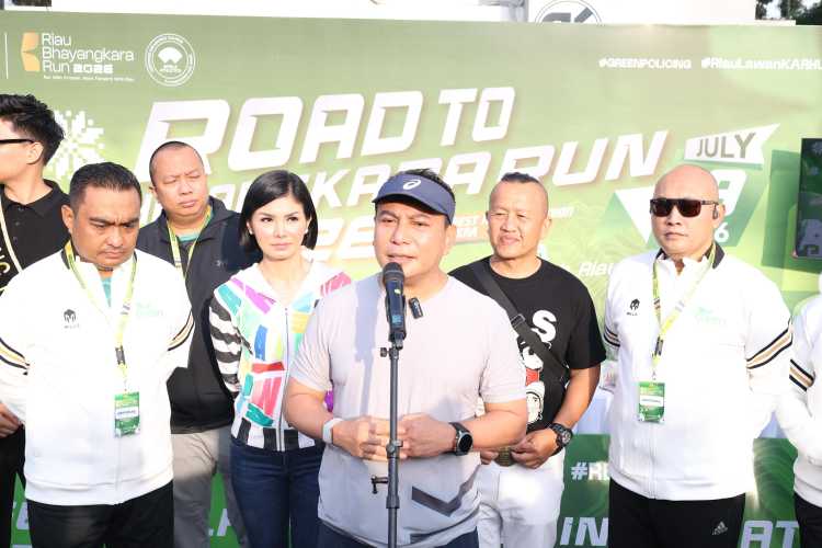 Polda Riau Launching Riau Bhayangkara Run 2026, Kapolda Ajak Masyarakat Jaga Lingkungan dan Perkuat Persatuan