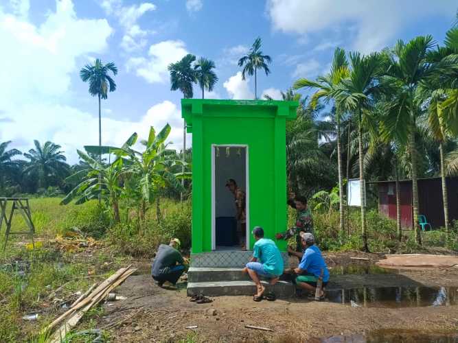 Pembangunan MCK TMMD ke-123 di Desa Karya Tunas Jaya Resmi Selesai, Tingkatkan Kualitas Hidup Masyarakat