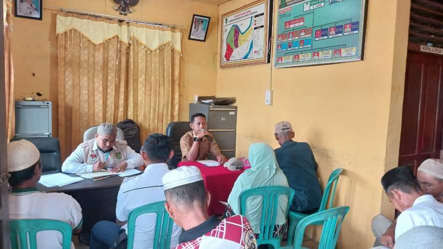 Pemdes Sialang Panjang Gelar Sosialisasi Pemilih dan Pemilu Damai