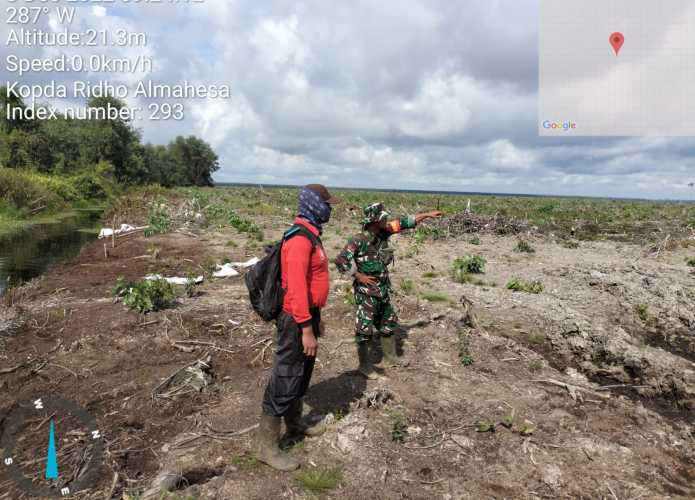 Kopda Ridho Patroli di Lahan Terbuka Konsesi