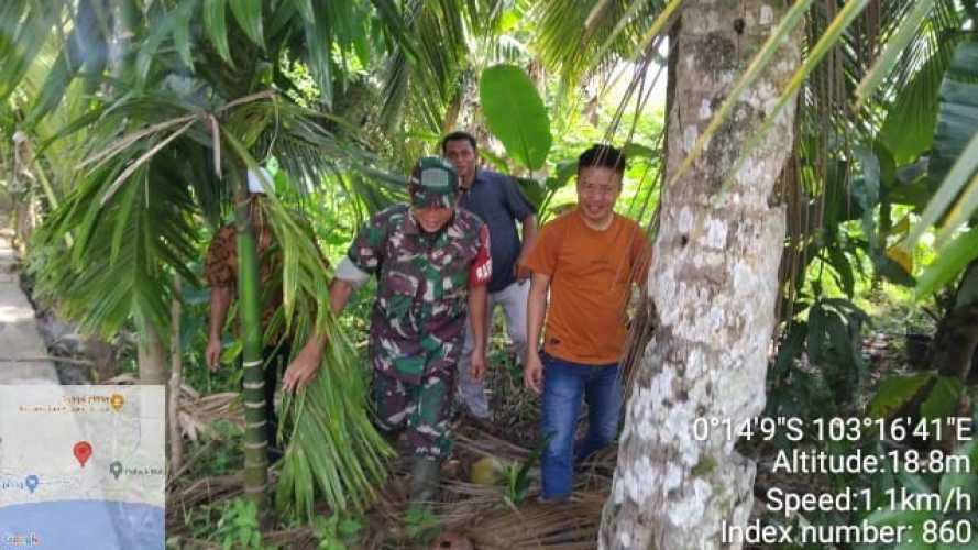 Sertu Januar Effendi Sosialisasi Penyuluhan Terpadu Terkait Karhutlah