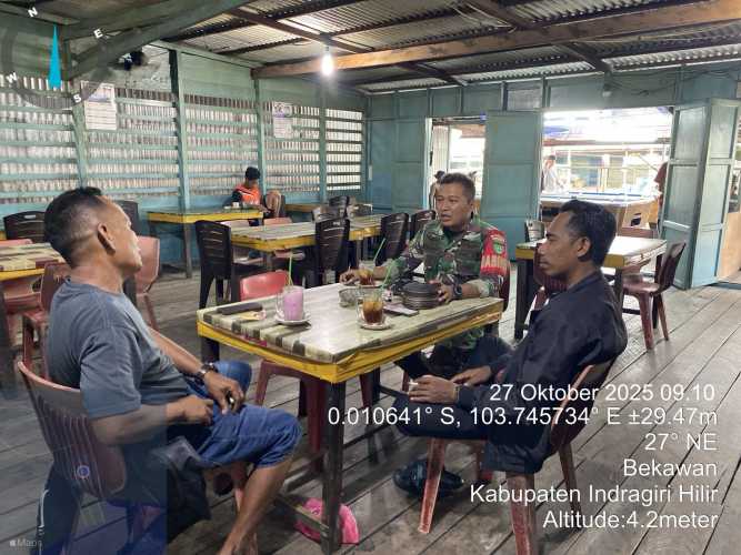 Babinsa Koramil 08/Mandah Tingkatkan Kamtibmas Melalui Kegiatan Komduk Bersama Warga Binaan