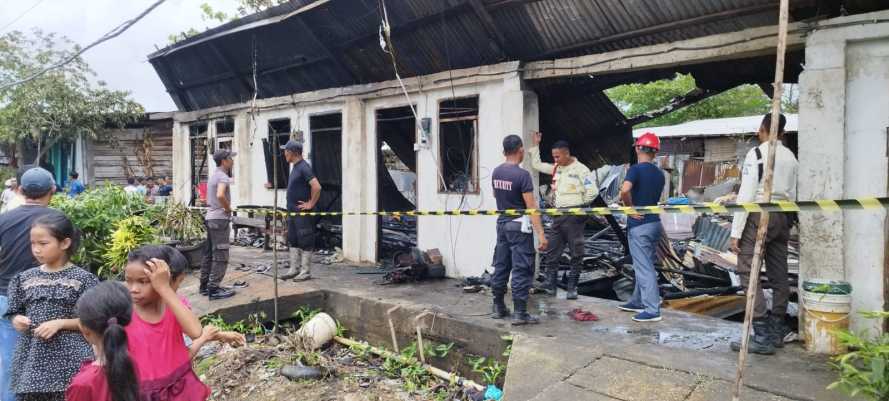 Kapolsek Pulau Burung: Kebakaran Lima Rumah di PT. RSUP Diduga Akibat Konsleting Listrik