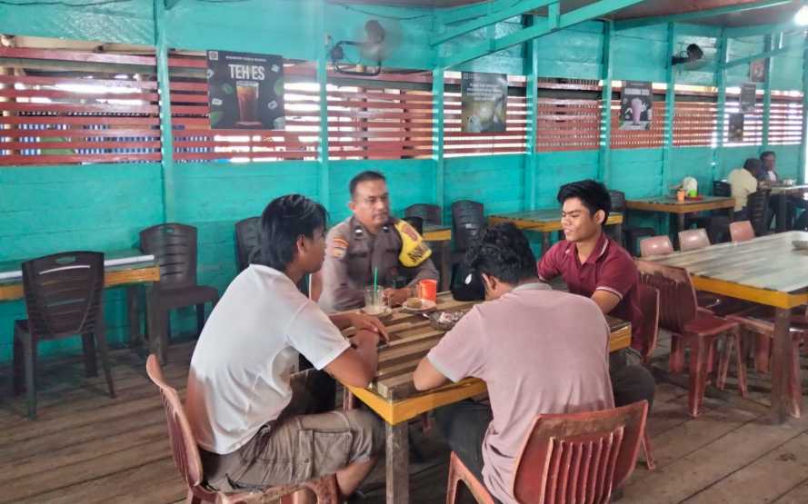 Bhabinkamtibmas Desa Bekawan Laksanakan Koordinasi Pendataan Lahan Jagung Dukung Swasembada Pangan di Kecamatan Mandah