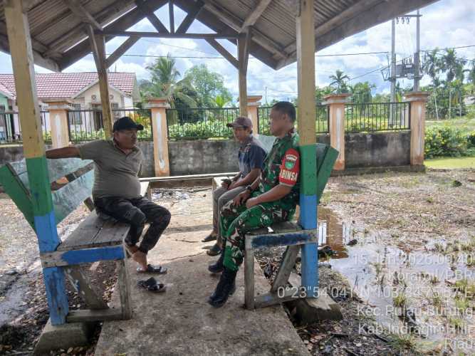 Babinsa Pulau Burung memperkuat pembentukan Koperasi Merah Putih