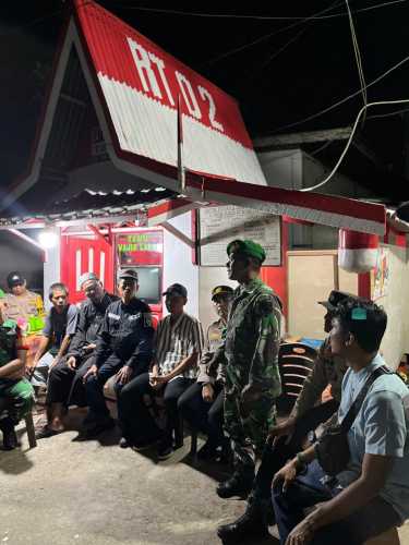 Danposramil 01 Tembilahan Hulu Hadiri Kegiatan Cek dan Kontrol Pos Satkamling