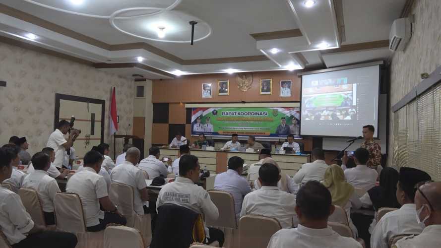 Kepala Kantor Pertanahan Inhil Ikuti Rakor Gugus Tugas Reforma Agraria Bersama Bupati Herman
