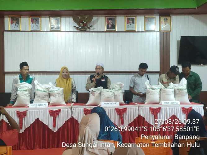 502 KPM Desa Sungai Intan Dapat Bantuan Pangan Periode Juli s.d September 2026