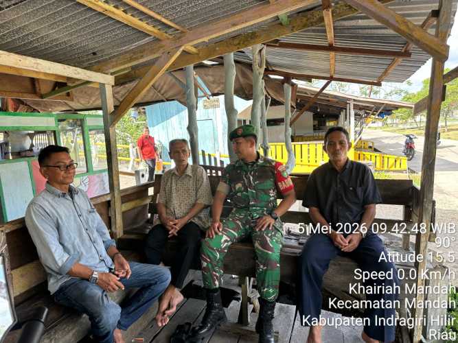 Babinsa Mandah Perkuat Binter Terpadu Melalui Pendekatan Kearifan Lokal dan Silaturahmi