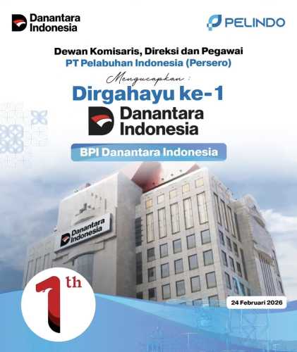 Pelindo Regional 1 Tembilahan Ucapkan Selamat HUT ke-1 Danantara, Tegaskan Komitmen Kolaborasi untuk Indonesia