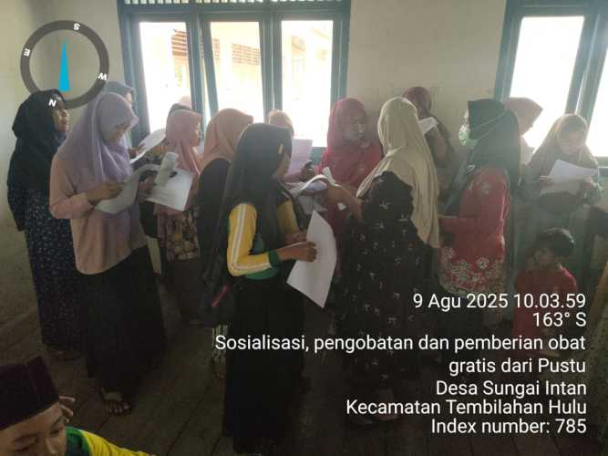 Sungai Intan Tingkatkan Kesehatan Anak Sekolah Melalui Sosialisasi BIAS dan Pemeriksaan Gratis